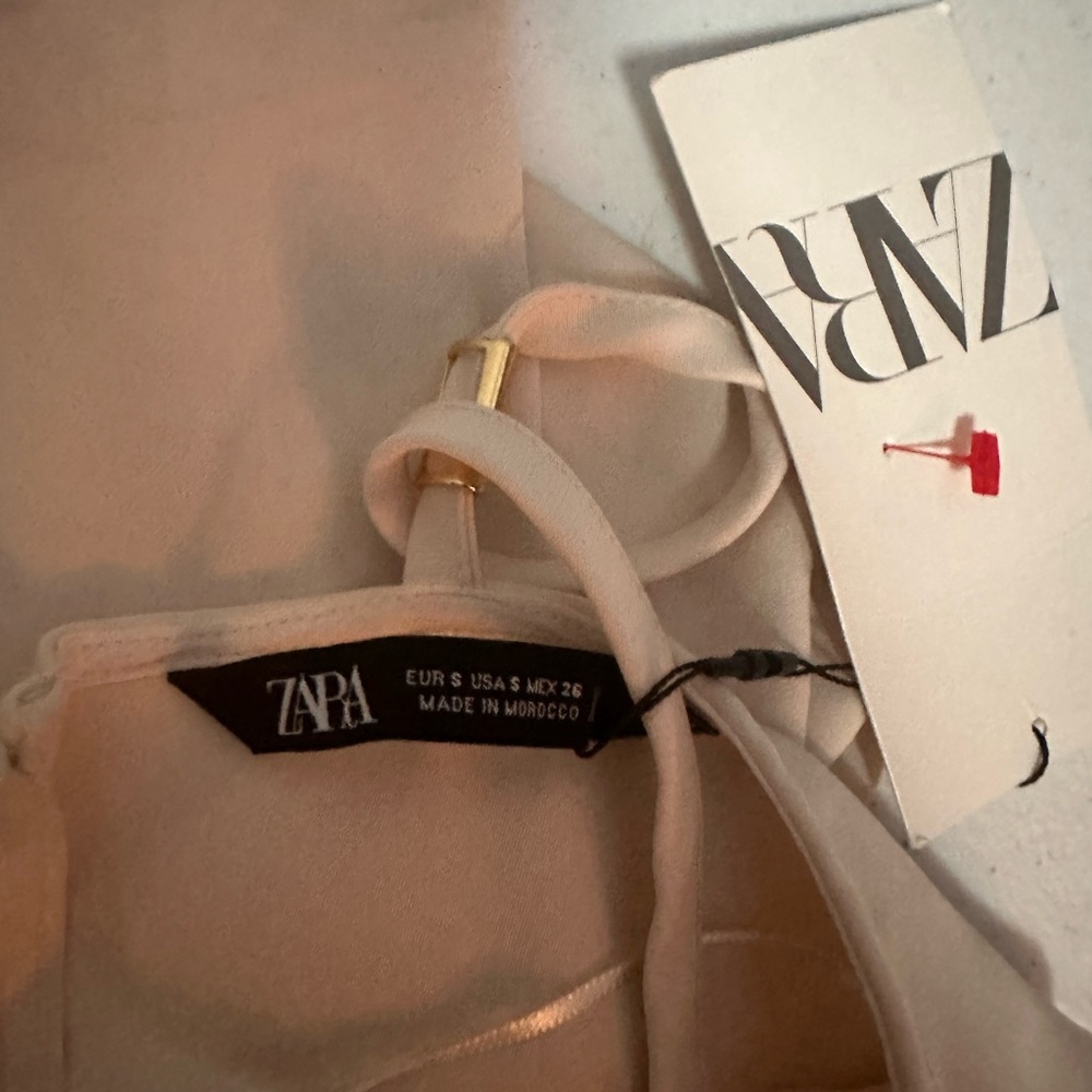 Zara Cream Halter Jumpsuit with Side Cutouts - Picture 8 of 8